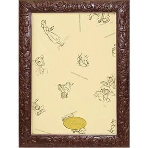 BNIB Puzzle frame Disney exclusive art figure figure panel 108 pieces Dark Brown